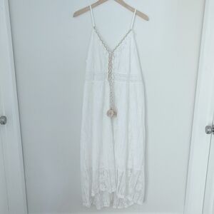 White lace boho dress. Size XL